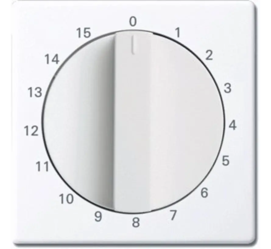 draaigreep tijdschakelaar 15 min Future Linear studiowit glans (1770-84-103)