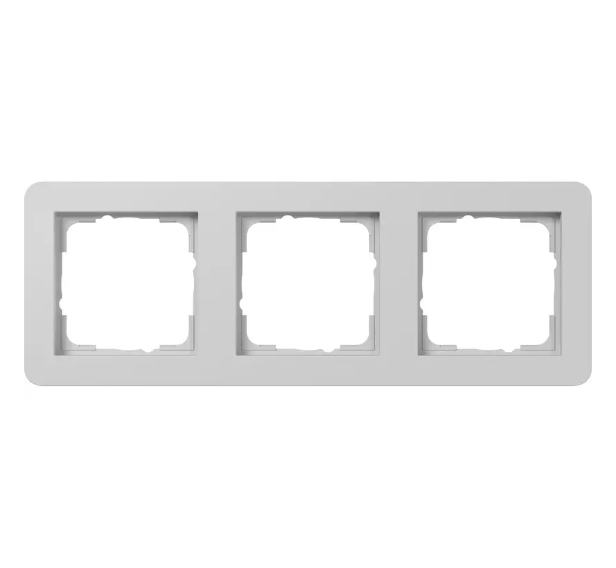 afdekraam 3-voudig E1 grijs mat (0213154)