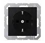 wandcontactdoos randaarde Safety+ A-range grafietzwart mat (A 1520 NBFKI SWM)