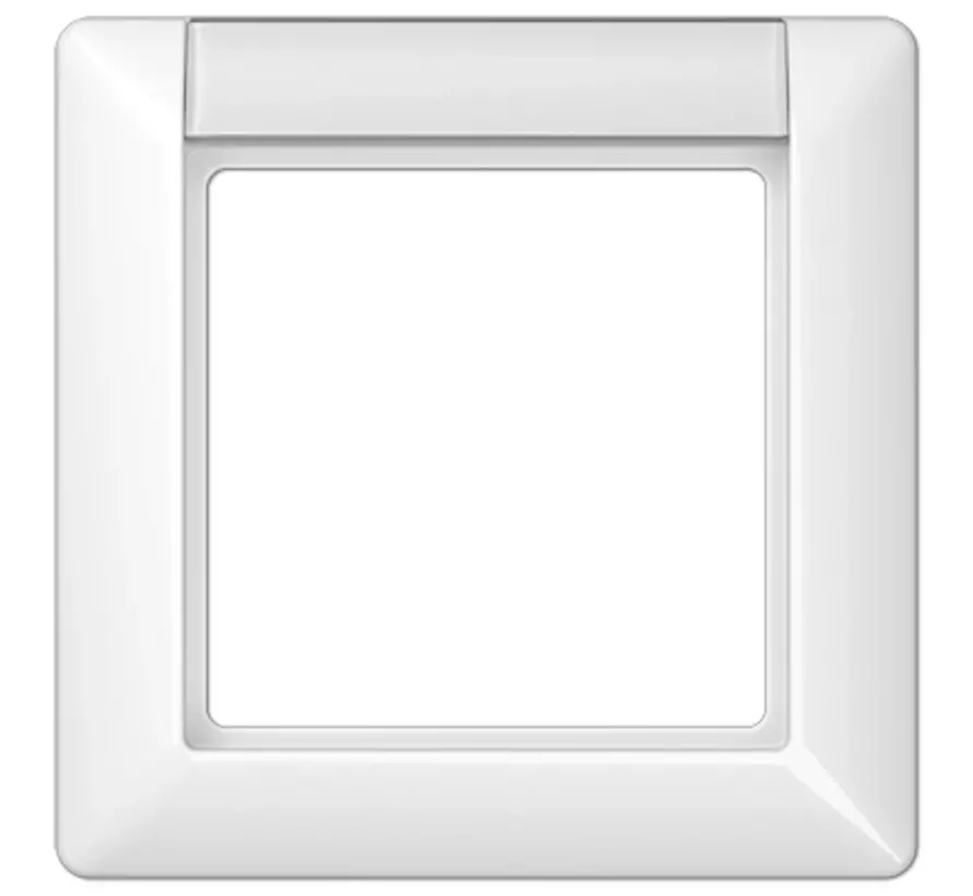 afdekraam 1-voudig met tekstvenster AS500 alpine wit (AS 581 NA WW)