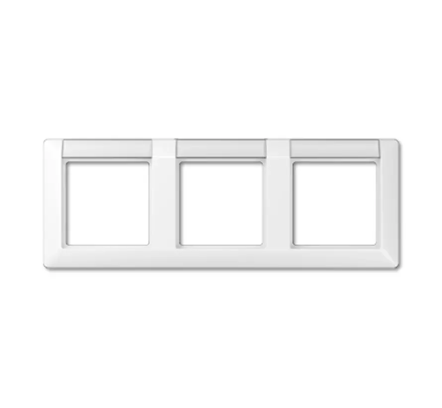 afdekraam 3-voudig horizontaal met tekstvenster AS500 alpine wit (AS 5830 NA WW)