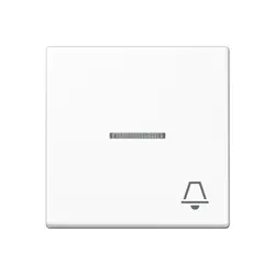 JUNG schakelwip met belsymbool controlevenster A-range alpine wit (A 590 KO5 K WW)