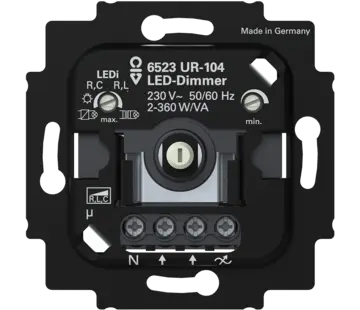 Busch-Jaeger draaidimmer universeel LED 2-100 Watt (6523 UR-104)