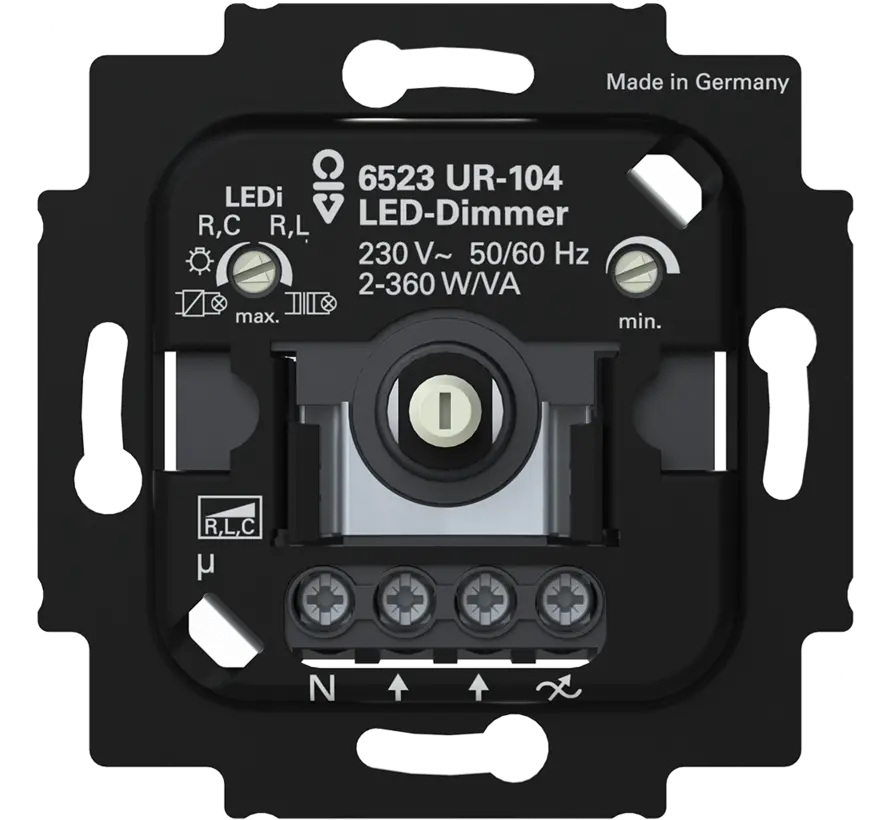 draaidimmer universeel LED 2-100 Watt (6523 UR-104)