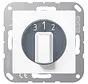 3-standenschakelaar met afdekking A-range alpine wit (A 1504.10 N WW)