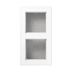 JUNG opbouwbak 2-voudig A550 alpine wit (A 5582 BF A WW)