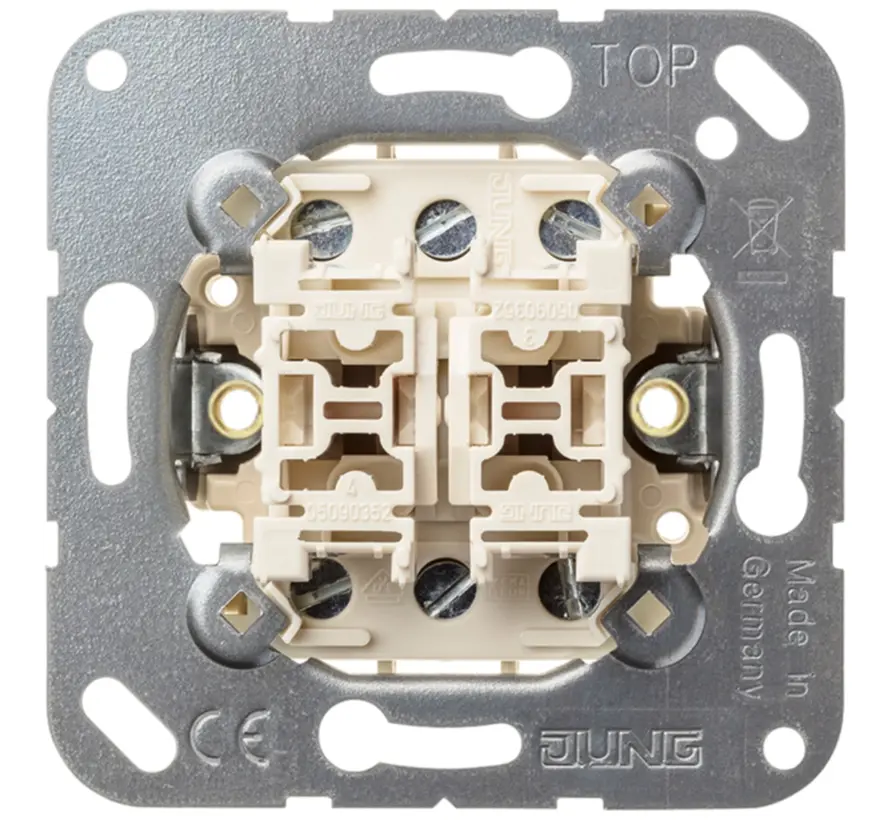 multipulsdrukker 2-voudig 4 maakcontacten met nulstand (532-4 EU)