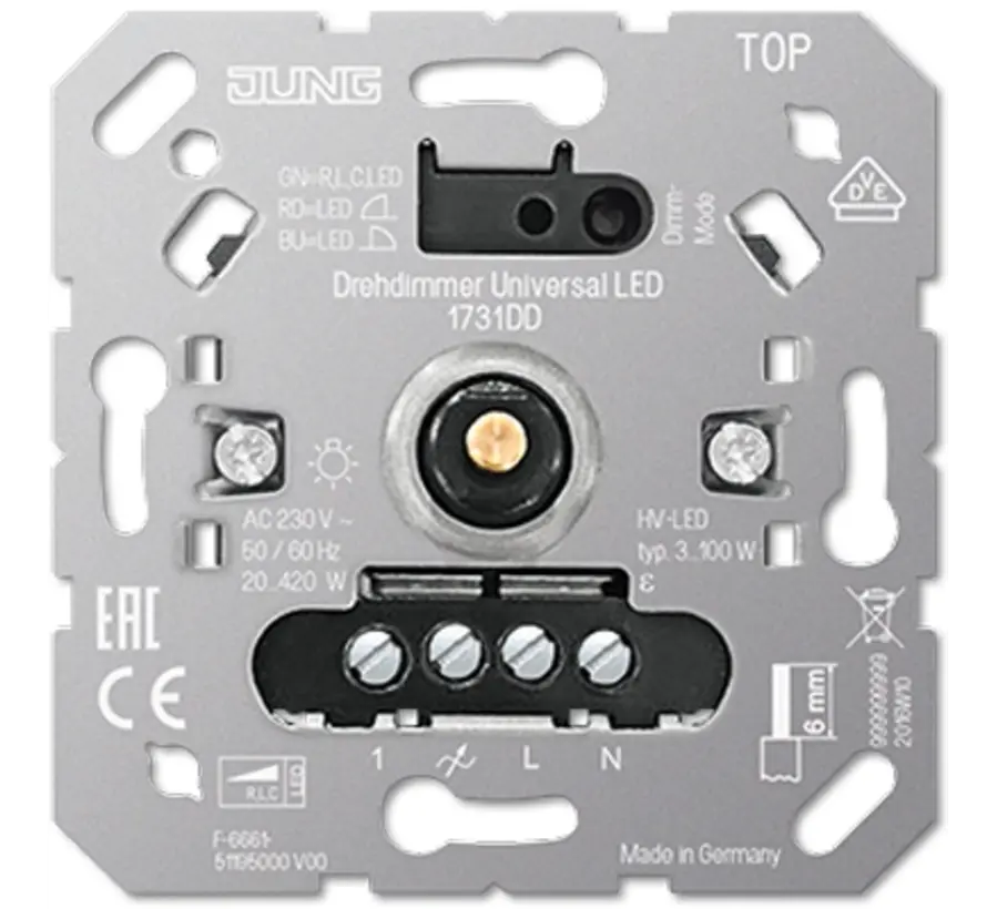 universele LED-dimmer 3-100 Watt (1731 DD)