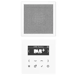JUNG smart radio DAB+ set met 1 luidspreker LS990 alpine wit (DAB LS1 WW)
