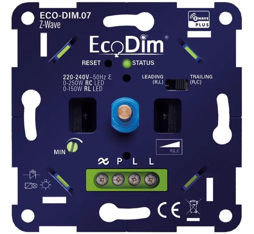 Z-Wave LED dimmer 0 - 250 Watt RLC (ECO-DIM.07-ZWV)