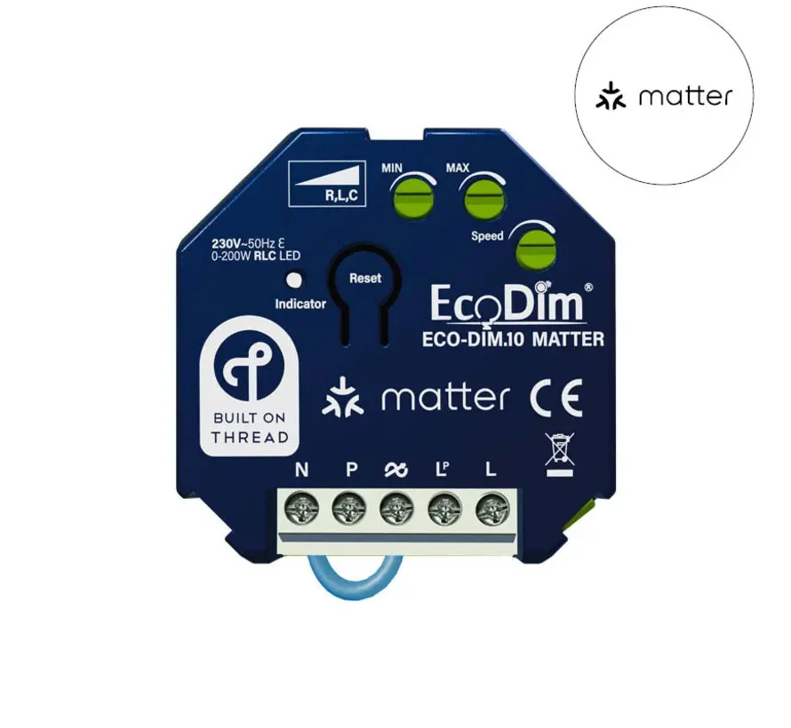 Matter LED dimmer module  0 - 200 Watt RLC (ECO-DIM.10)