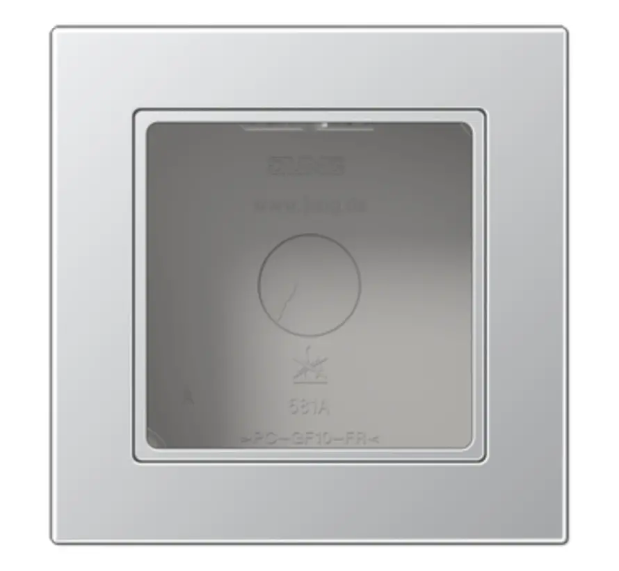 opbouwbak 1-voudig A550 aluminium (A 5581 BF A AL)