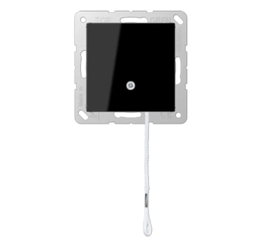 trekschakelaar A-range zwart glans (A 506 BF NUZ SW)