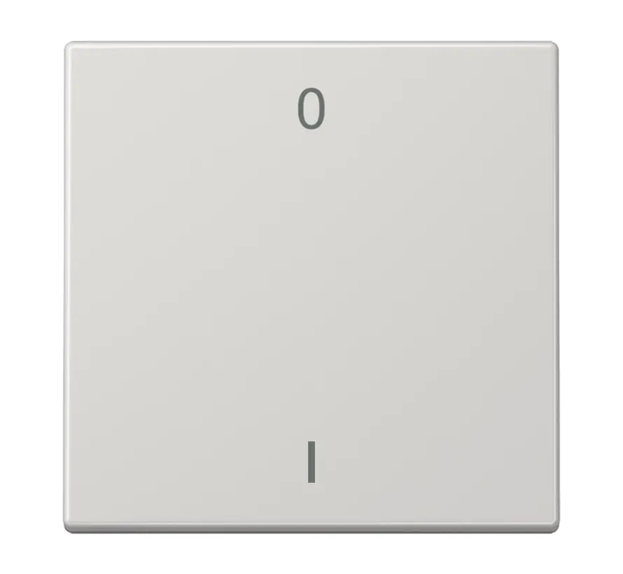 EnOcean draadloze wandzender 2-kanaals met symbolen 0-1 LS990 lichtgrijs (ENO LS 990-01 LG)