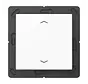 EnOcean draadloze wandzender 2-kanaals met pijlsymbolen A-range alpine wit (ENO A 590 P WW)