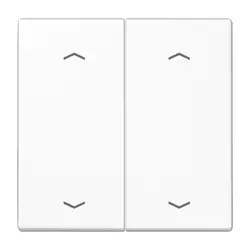 JUNG schakelwip 2-voudig met pijlsymbolen LS990 alpine wit (LS 995 MP WW)