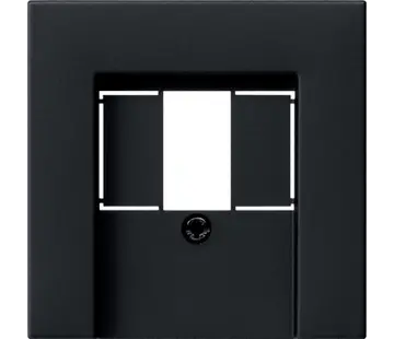 Gira centraalplaat voor USB-voeding PD System 55 zwart mat (0376005)