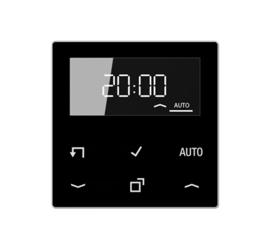 timer standaard met display A-range zwart glans (A 1750 D SW)