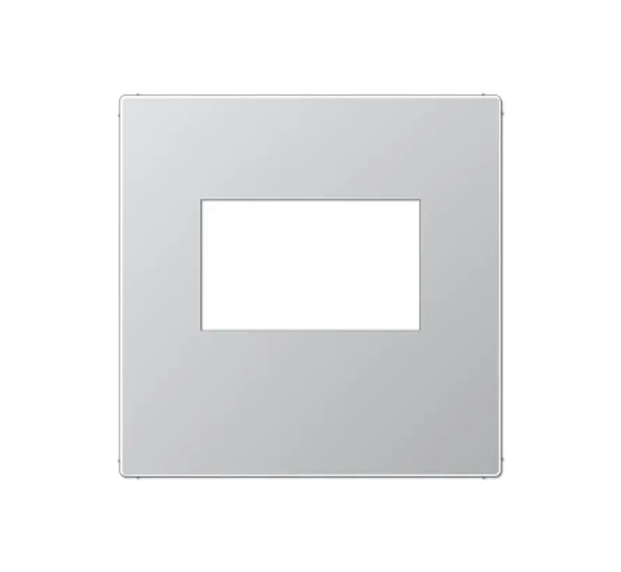 centraalplaat USB-lader met klikbevestiging A-range aluminium (A 1569 USB AL)