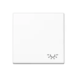 JUNG schakelwip met lichtsymbool A-range alpine wit (A 590 L WW)