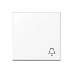 JUNG schakelwip met belsymbool A-range sneeuwwit mat (A 590 K WWM)
