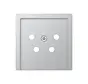 centraalplaat telefoon 4-polig A-range aluminium (A 561 NTF AL)