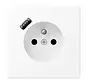 wandcontactdoos penaarde Safety+ met USB type A LS990 sneeuwwit mat (LS 1520 F-18 A WWM)