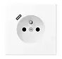 wandcontactdoos penaarde Safety+ met USB type C LS990 sneeuwwit mat (LS 1520 F-18 C WWM)