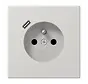 wandcontactdoos penaarde Safety+ met USB type C LS990 lichtgrijs (LS 1520 F-18 C LG)