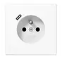 wandcontactdoos penaarde Safety+ met USB type C LS990 alpine wit (LS 1520 F-18 C WW)