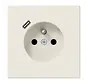 wandcontactdoos penaarde Safety+ met USB type C LS990 creme (LS 1520 F-18 C)