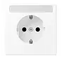wandcontactdoos randaarde tekstvenster Safety+ LS990 sneeuwwit mat (LS 1520 NKINA WWM)