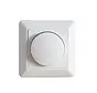 dimmerknop met centraalplaat en afdekraam wit (ED-10002)