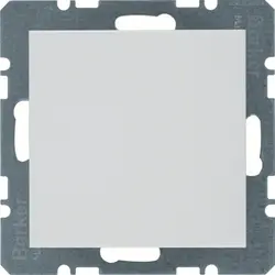 Berker blinddeksel incl. draagframe met spreidklemmen S1/B3/B7 wit glans (6710098989)