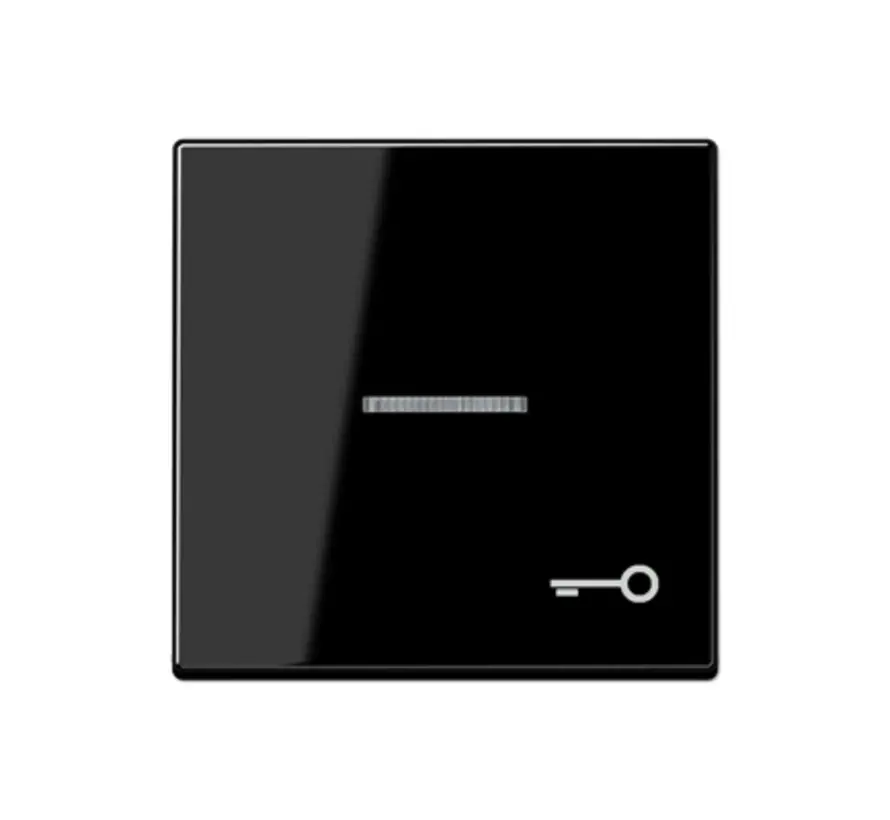 schakelwip met sleutelsymbool en controlevenster A-range zwart glans (A 590 KO5 T SW)