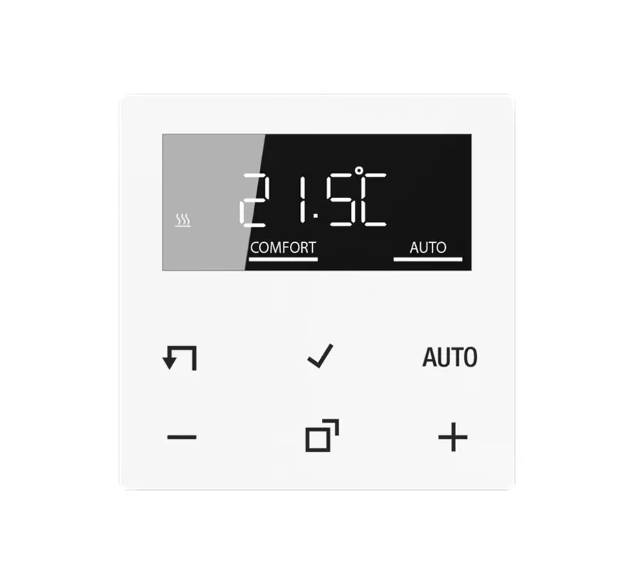 bedieningselement met display voor kamerthermostaat A-range alpine wit (A 1790 D WW)