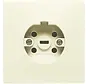 wandcontactdoos inbouw 16A Perilex creme (2064 SR W-500)