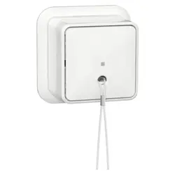 Gira trekschakelaar opbouw wit (314611)