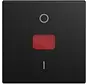 schakelwip met groot rood controlevenster en opdruk 0–1 Balance SI zwart mat (2508-915)
