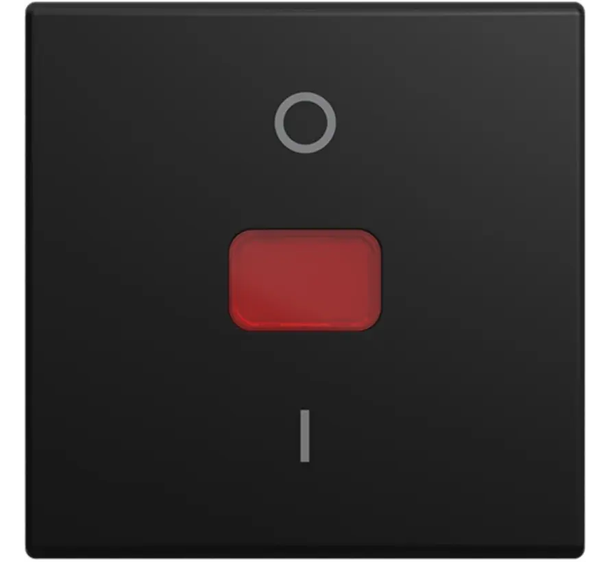 schakelwip met rood controlevenster en opdruk 0–1 Balance SI zwart mat (2508-915)
