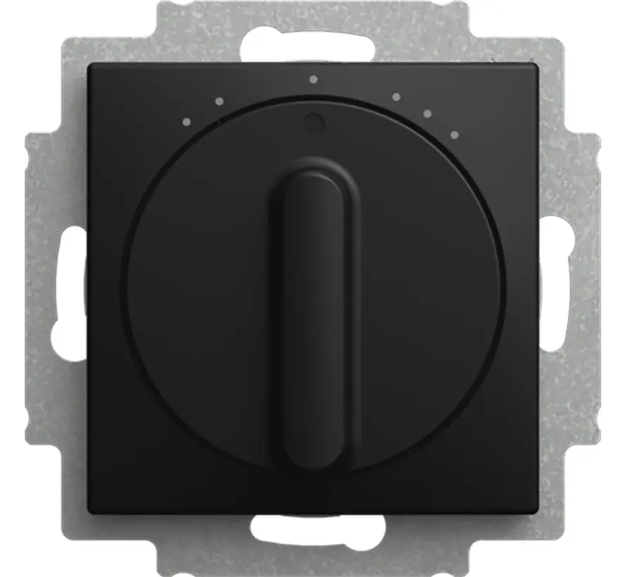 driestandenschakelaar met binnenwerk en knop Balance SI zwart mat (2711 UCDRL-915)