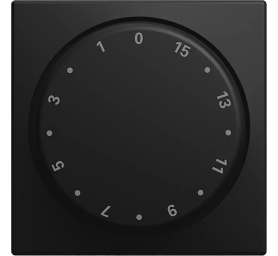draaiknop tijdschakelaar 15 min Balance SI zwart mat (1770-915-102)