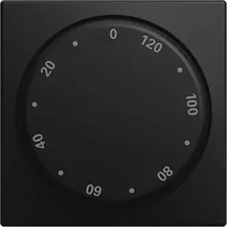 Busch-Jaeger draaiknop tijdschakelaar 120 min Balance SI zwart mat (1771-915-102)