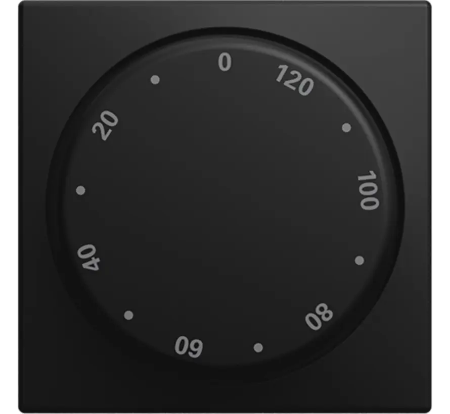 draaiknop tijdschakelaar 120 min Balance SI zwart mat (1771-915-102)