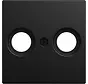 centraalplaat antenne / COAX wandcontactdoos Balance SI zwart mat (2531-915)
