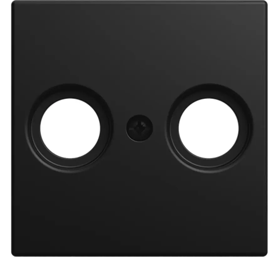 centraalplaat antenne / COAX wandcontactdoos Balance SI zwart mat (2531-915)