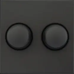Tradim duo dimmerknoppen voor Tradim duodimmer zwart mat OP=OP (06812)