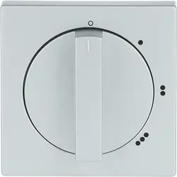 Busch-Jaeger draaiknop driestandenschakelaar met nulstand Future Linear aluzilver mat (2542 DR/01-83)