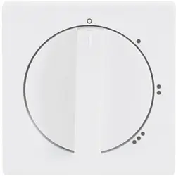 Busch-Jaeger draaiknop driestandenschakelaar met nulstand Future Linear studiowit glans (2542 DR/01-84)