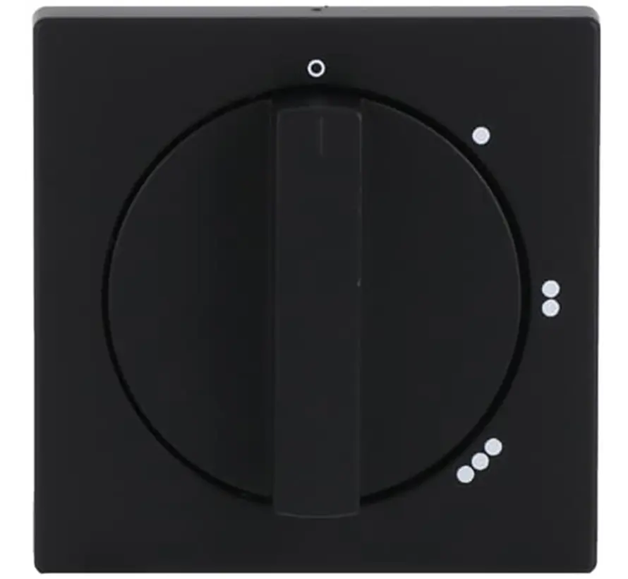 draaiknop driestandenschakelaar met nulstand Future Linear zwart mat (2542 DR/01-885)